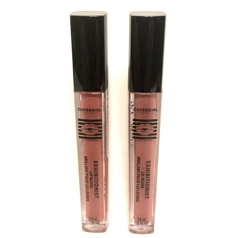 2 x Covergirl Exhibitionist Lip Gloss - #180 Cheeky - NEW SEALED